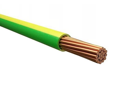 Провод ПУГВ 1х2.5 желто-зеленый многопроволочный