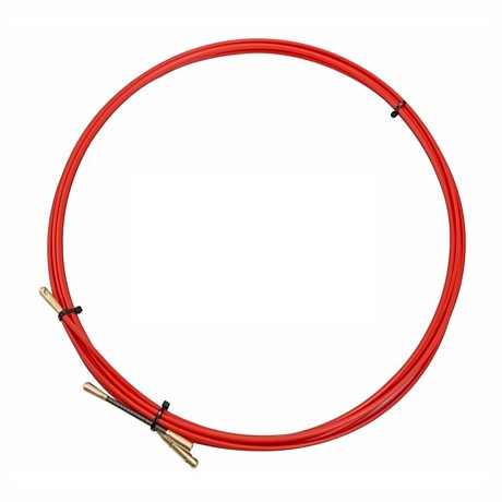 Протяжка кабельная (мини УЗК в бухте) стеклопруток d=3,5мм красная REXANT 47-1005 (5м)