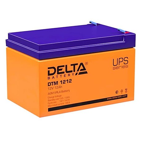 Аккумулятор 12В 12 Ач Delta DTM