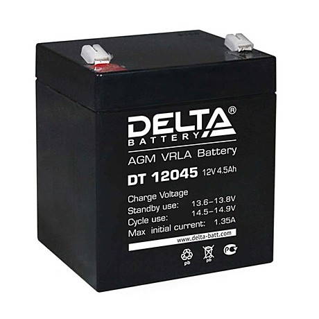 Аккумулятор 12В 4,5 Ач Delta DT