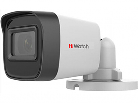 HD-TVI видеокамера HiWatch DS-T500(C) (2,4mm) 5Мп, Цилиндрическая с EXIR-подсветкой до 30м