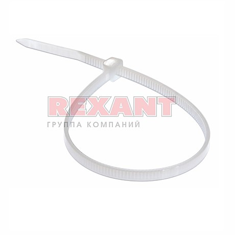 Хомут nylon 3.6 х 200мм (100шт) белый REXANT 07-0200