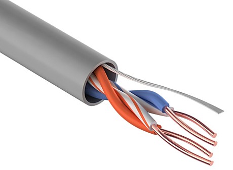 Кабель UTP 2PR 24AWG CAT5e 2x2x0,46 indoor [неэкранированный внутренний]