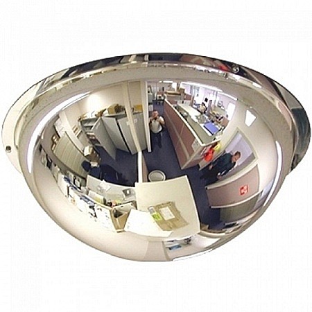 Обзорное зеркало для помещений сферическое купольное Ø1000мм