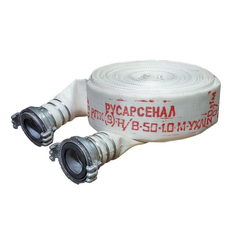 Рукав пожарный O 50 (20±1м) РПК(В)-Н/В-50-1,0-М-УХЛ1 в сборе с ГР-50 Ал