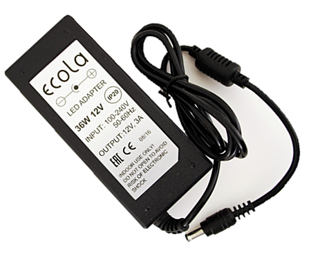 Блок питания Ecola B0L036ESB 12V 3A 36w [корпус пластик черный]