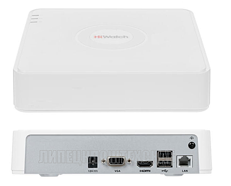 IP-видеорегистратор HiWatch DS-N204(B)  4-х канальный
